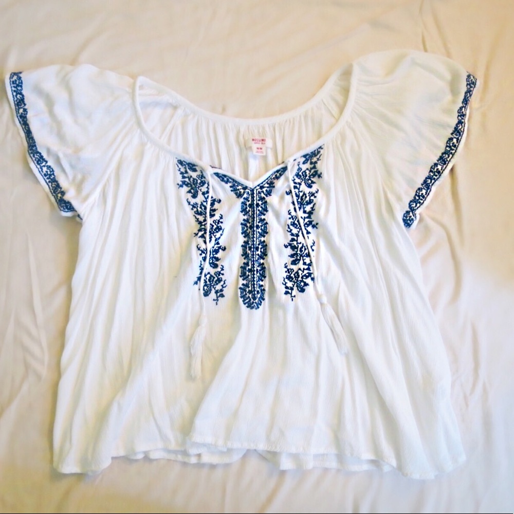 Mossimo Supply Co. Flowy White Blouse